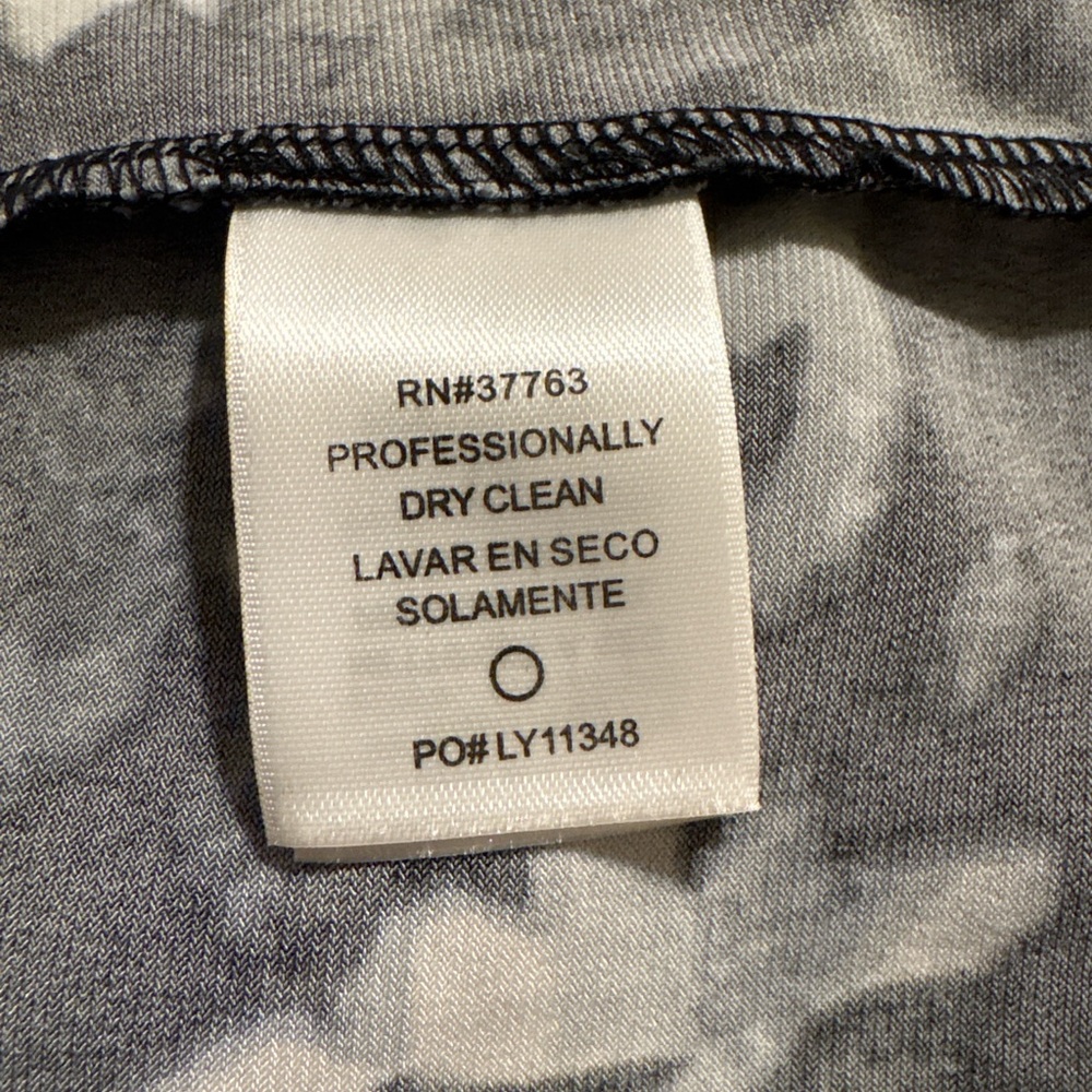 LAUNDRY $185 NWT Black & Grey STRETCH Print Dress size 12 - Picture 8 of 8